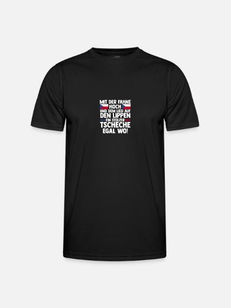 Tchèques République tchèque - T-shirt sport Homme - noir