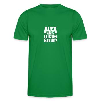 Alexander Alexandra Alexa Alex - Männer Funktions-T-Shirt - Kelly Green - Vorne - AI Model Male 178 dark (178cm)