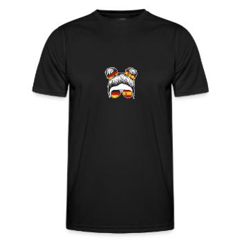 Spanier Deutschland Spanien - Männer Funktions-T-Shirt - Schwarz - Vorne - AI Model Male 178 dark (178cm)