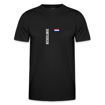 Pays-Bas Pays-Bas - T-shirt sport Homme - noir - Devant - AI Model Male 178 dark (178cm)