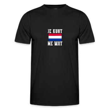 Pays-Bas Pays-Bas - T-shirt sport Homme - noir - Devant - AI Model Male 178 dark (178cm)
