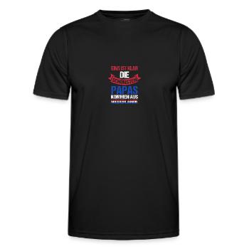 Holland Dad Father Father's Day Dutch Dutch - Men's Functional T-Shirt - black - Front - AI Model Male 178 dark (178cm)