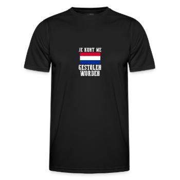 Pays-Bas Pays-Bas - T-shirt sport Homme - noir - Devant - AI Model Male 178 dark (178cm)