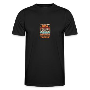 Grandpa Grandpa - Men's Functional T-Shirt - black - Front - AI Model Male 178 dark (178cm)
