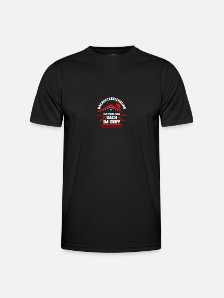 Roofing training apprentice Auzbi roofer - Men's Functional T-Shirt - black