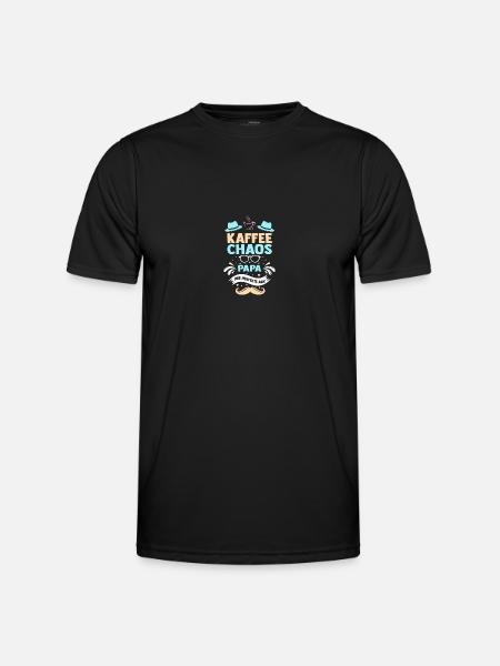 Coffee Father Dad - Men's Functional T-Shirt - black