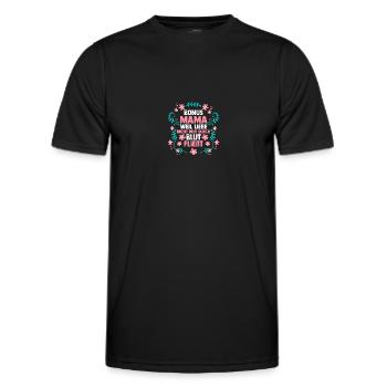 Stepmom Foster Mom Foster Mom Bonus Mom - Men's Functional T-Shirt - black - Front - AI Model Male 178 dark (178cm)