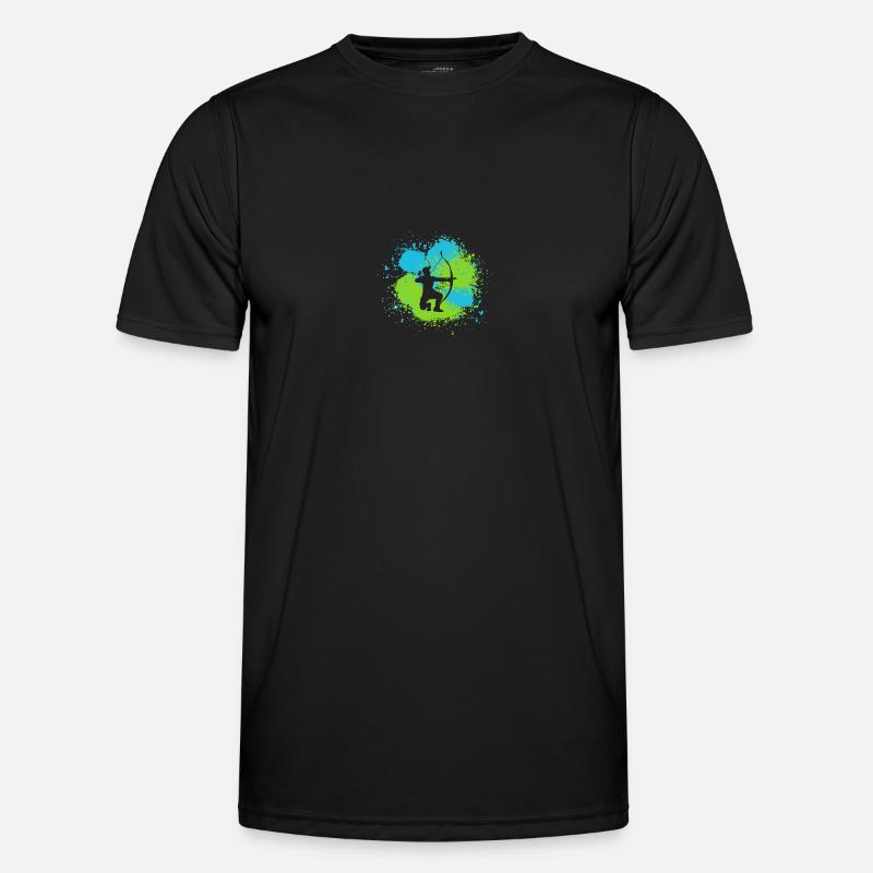 Bogenschütze Bogenschießen - Männer Funktions-T-Shirt - Schwarz