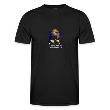 Bosnien und Herzegowina - Männer Funktions-T-Shirt - Schwarz - Vorne - AI Model Male 178 dark (178cm)