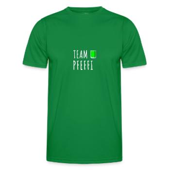 Pfefferminz Likör Pfeffi Vatertag Sauf - Männer Funktions-T-Shirt - Kelly Green - Vorne - AI Model Male 178 dark (178cm)
