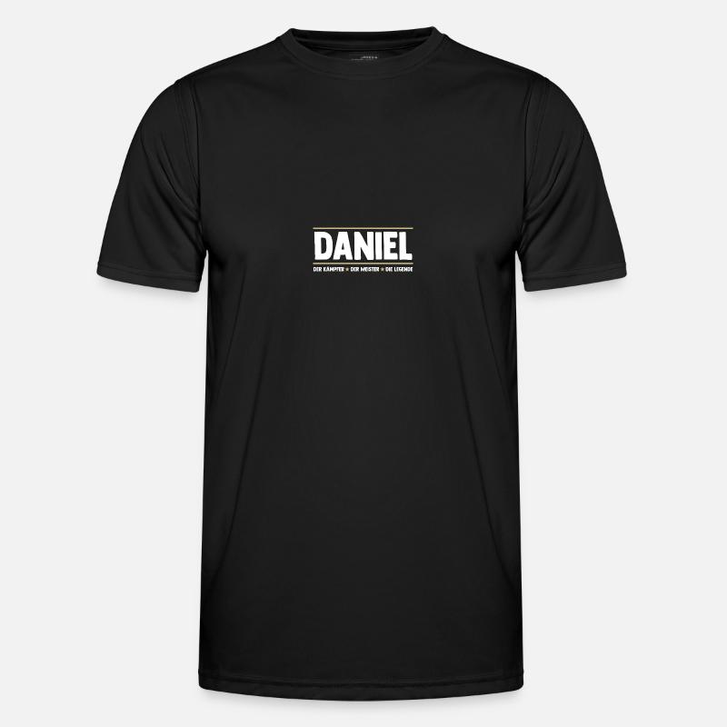 Daniel - Männer Funktions-T-Shirt - Schwarz