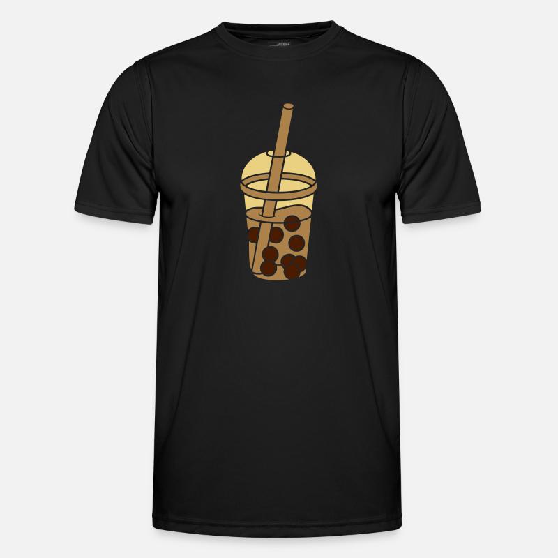 Design Comic Bubble Tea - Männer Funktions-T-Shirt - Schwarz