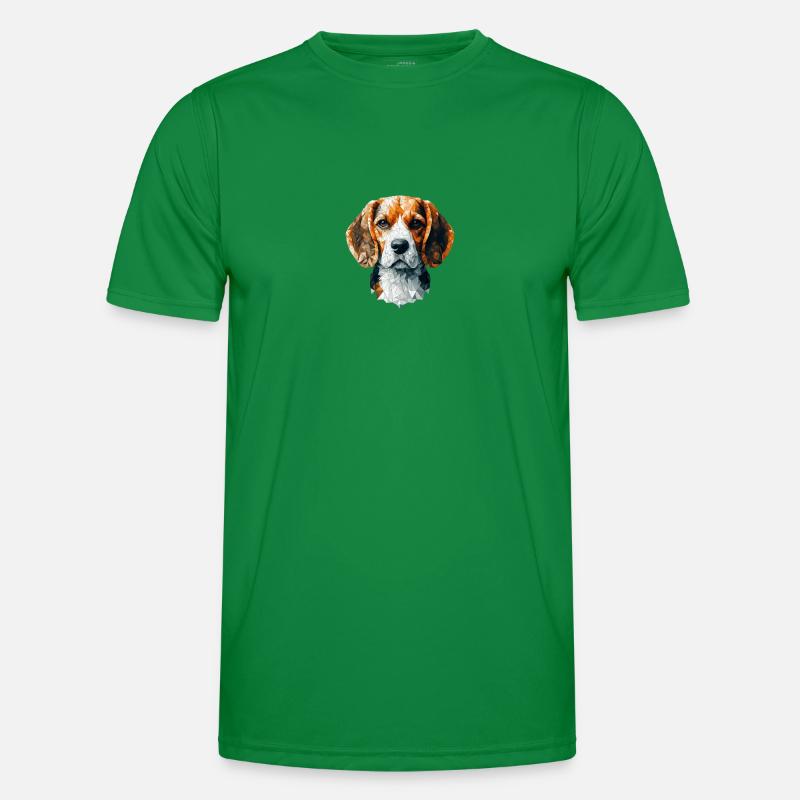 Beagle Polygonal Männer Funktions-T-Shirt