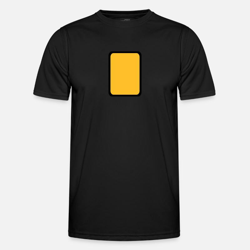 Yellow card Referee - Men's Functional T-Shirt - black
