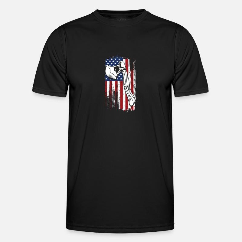 Axt - Männer Funktions-T-Shirt - Schwarz