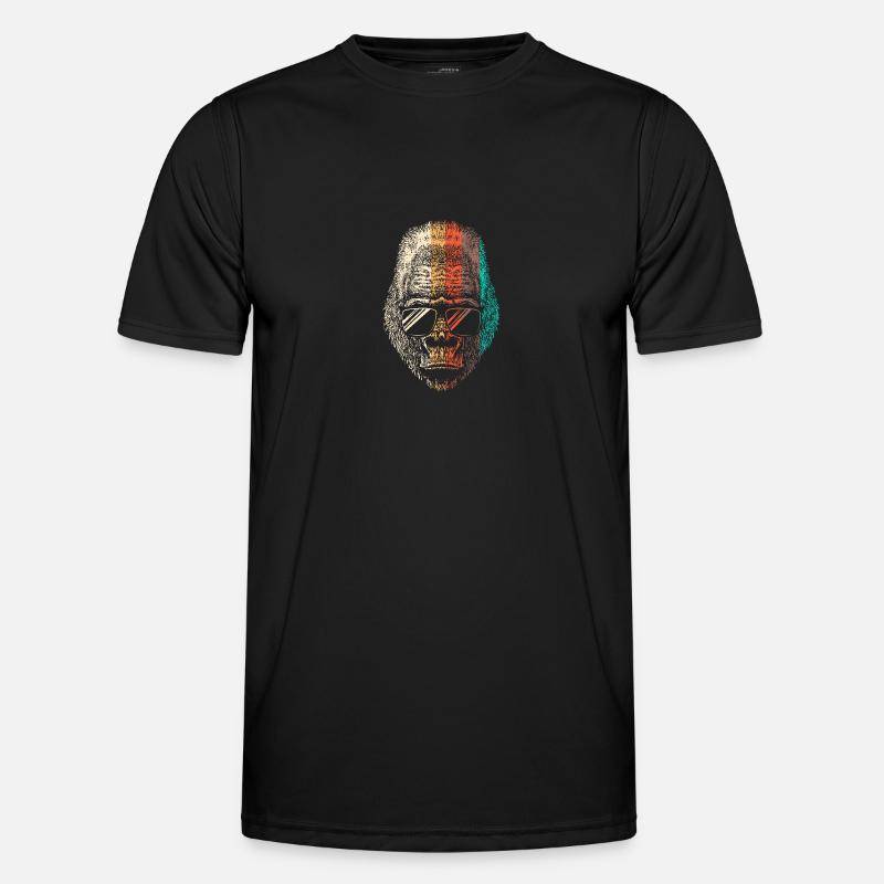 Gorilla - Männer Funktions-T-Shirt - Schwarz