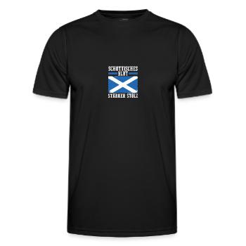 Scots Scottish Scotland - Men's Functional T-Shirt - black - Front - AI Model Male 178 dark (178cm)