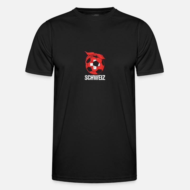 Schweizer Mama Mutter Schweiz - Männer Funktions-T-Shirt - Schwarz