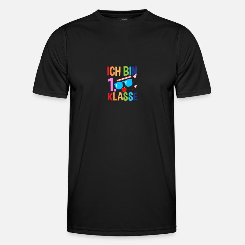 Erste Klasse Schulkind Schulbeginn Einschulung - Männer Funktions-T-Shirt - Schwarz