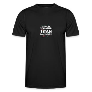 Jardinier Tomate Jardin Fermier - T-shirt sport Homme - noir - Devant - AI Model Male 178 dark (178cm)