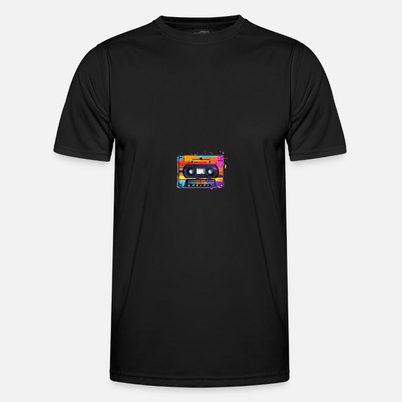 Farbige Kassette Männer Funktions-T-Shirt