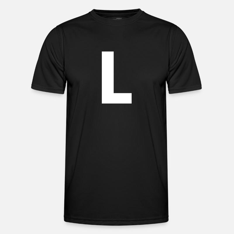 L - Männer Funktions-T-Shirt - Schwarz