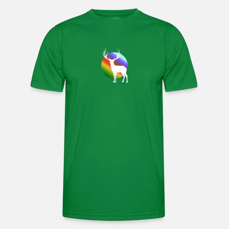 White Deer Men's Functional T-Shirt