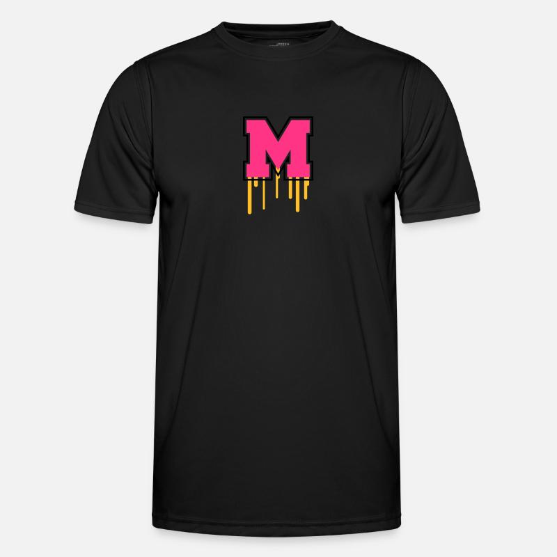 Letter M Männer Funktions-T-Shirt