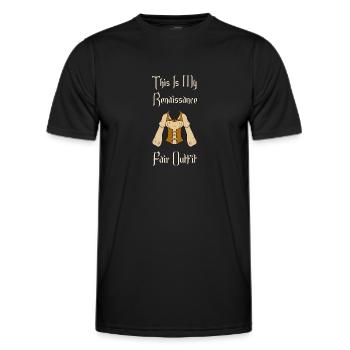 Festival médiéval de la Renaissance - T-shirt sport Homme - noir - Devant - AI Model Male 178 dark (178cm)