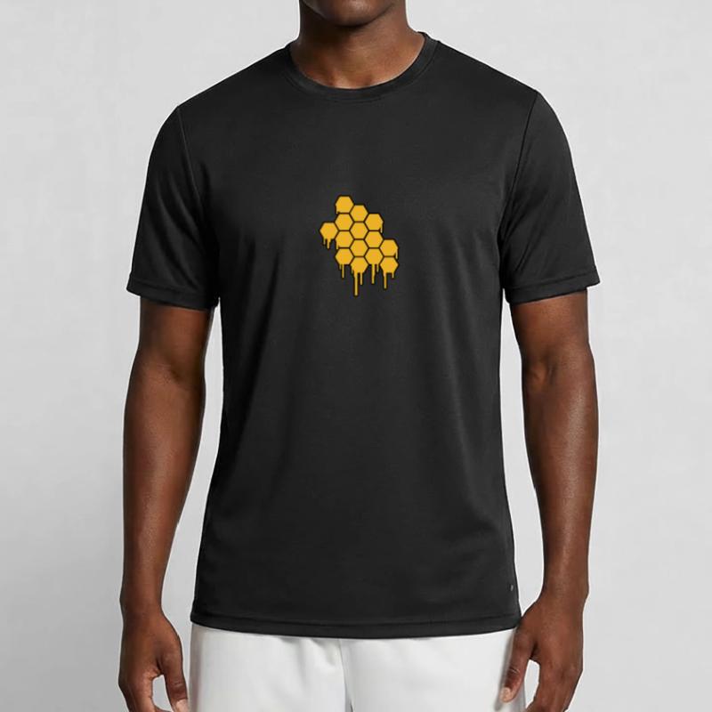 Honeycombs Pattern Männer Funktions-T-Shirt
