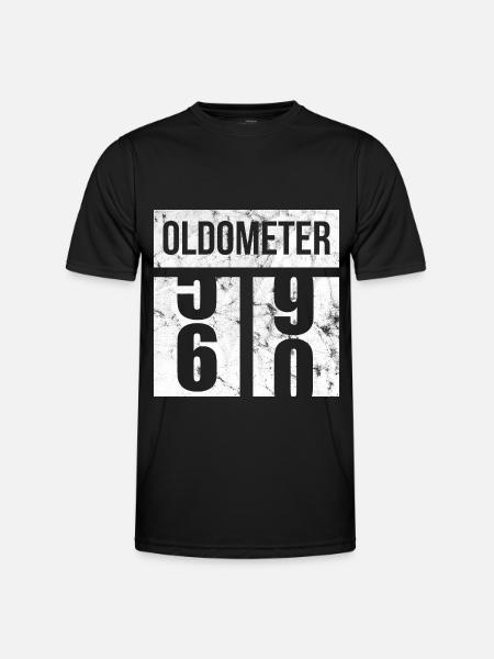 60 Oldometer 60th Birthday Gift Idea - Men's Functional T-Shirt - black