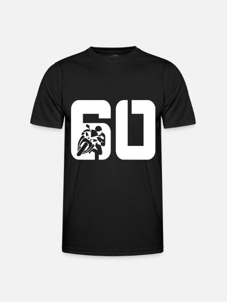 60 motards motards - T-shirt sport Homme - noir