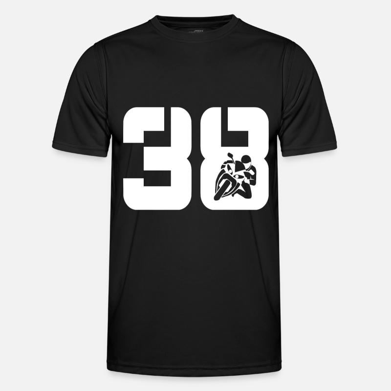 38 Motorcycle Biker - Men's Functional T-Shirt - black