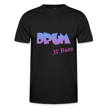 Drum n Bass - Männer Funktions-T-Shirt - Schwarz - Vorne - AI Model Male 178 dark (178cm)