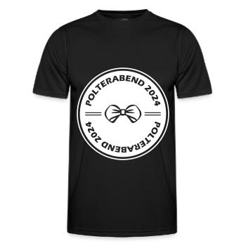 Polterabend 2024 - Männer Funktions-T-Shirt - Schwarz - Vorne - AI Model Male 178 dark (178cm)