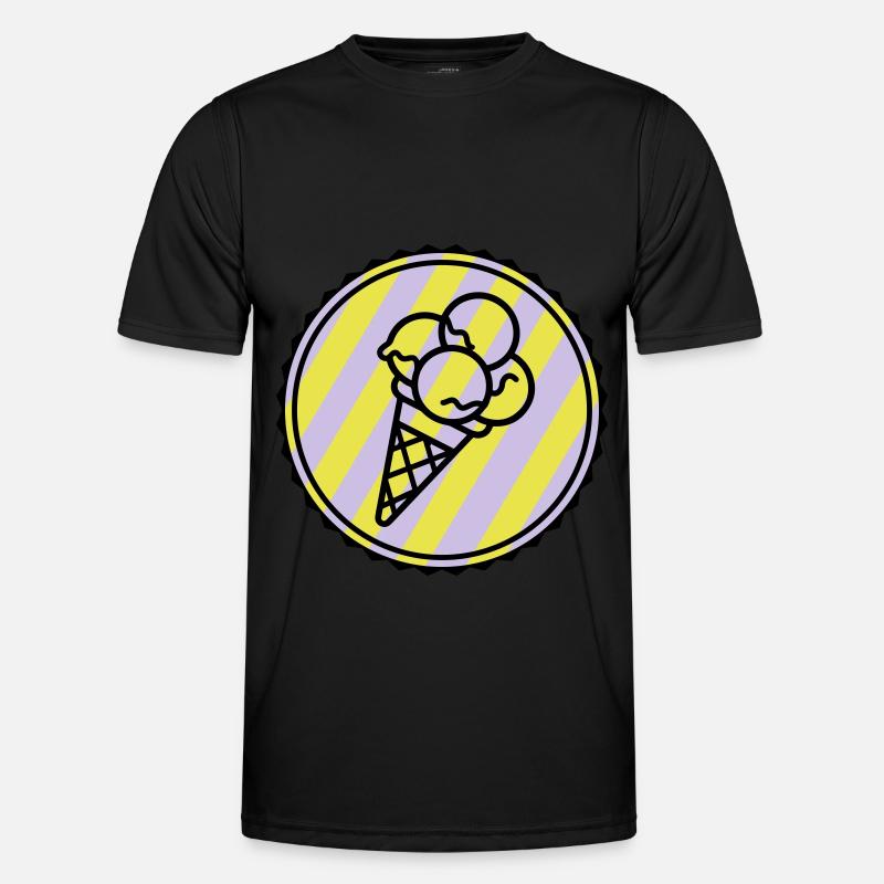 Eicreme Eis Icon Männer Funktions-T-Shirt