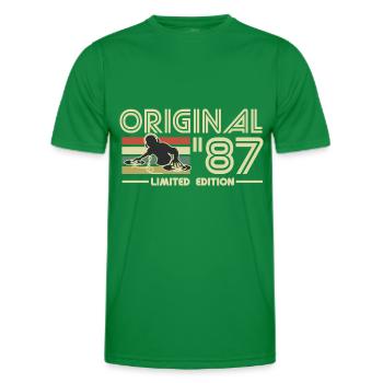 1987 - Männer Funktions-T-Shirt - Kelly Green - Vorne - AI Model Male 178 dark (178cm)