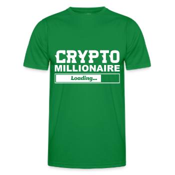 The Crypto Millionaire loading - Männer Funktions-T-Shirt - Kelly Green - Vorne - AI Model Male 178 dark (178cm)