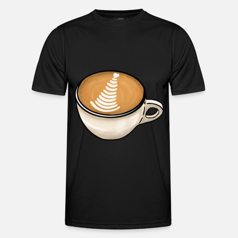 Café cappuccino T-shirt sport Homme
