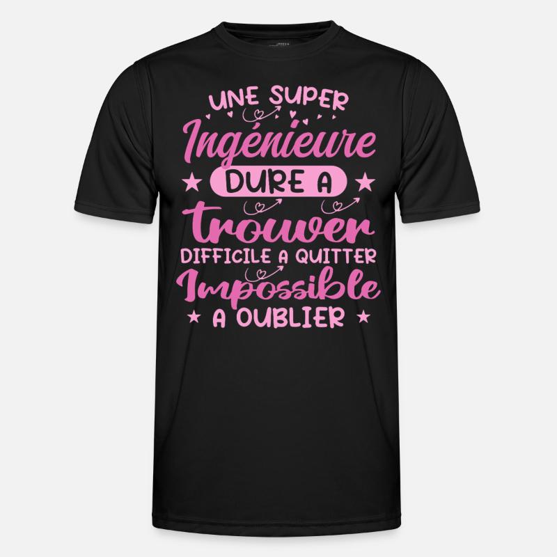 A Super Engineer - Engineer Gift - Men's Functional T-Shirt - black