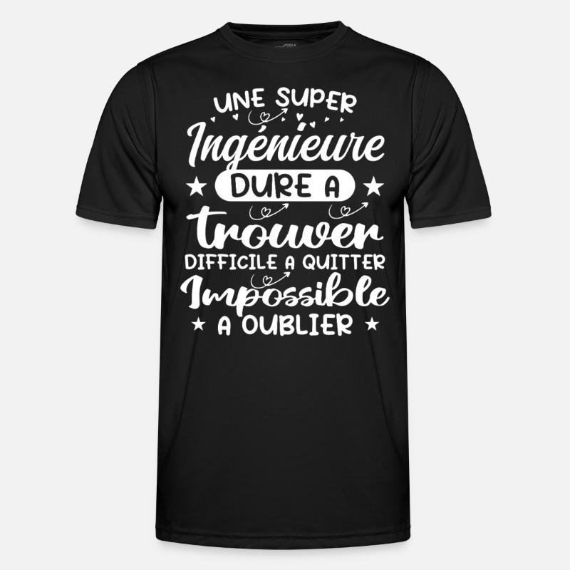 A Super Engineer - Engineer Gift - Men's Functional T-Shirt - black