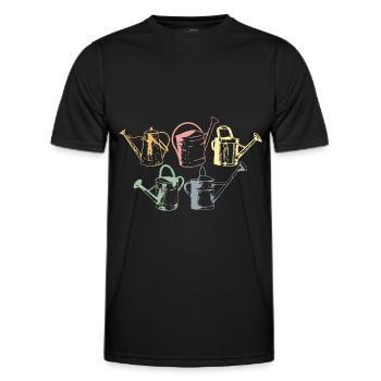 ARROSOIR DE JARDIN - T-shirt sport Homme - noir - Devant - AI Model Male 178 dark (178cm)