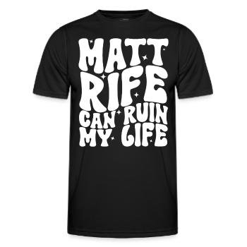 Matt Rife peut ruiner ma vie - T-shirt sport Homme - noir - Devant - AI Model Male 178 dark (178cm)