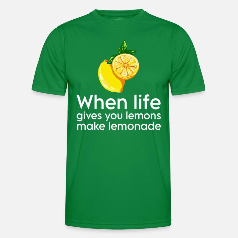 Wenn das Leben dir Lemons gibt mache eine Lemonade Männer Funktions-T-Shirt