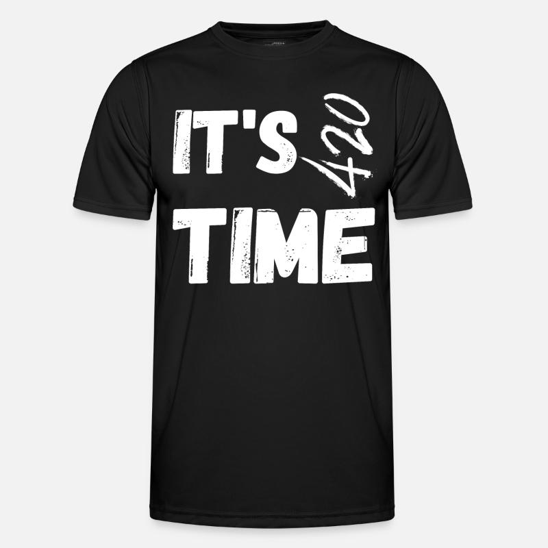 Time for smoking - Men's Functional T-Shirt - black