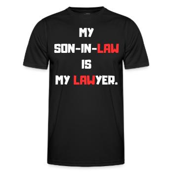 Mein Schwiegersohn - Männer Funktions-T-Shirt - Schwarz - Vorne - AI Model Male 178 dark (178cm)