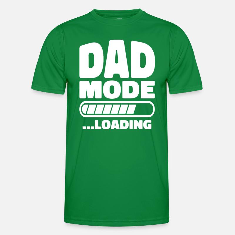 DAD mode Loading Vater Mode Loading Männer Funktions-T-Shirt