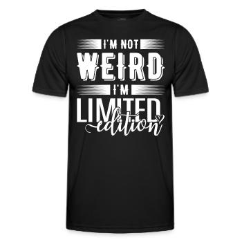 I'm Not Weird I'm Limited Edition - Männer Funktions-T-Shirt - Schwarz - Vorne - AI Model Male 178 dark (178cm)