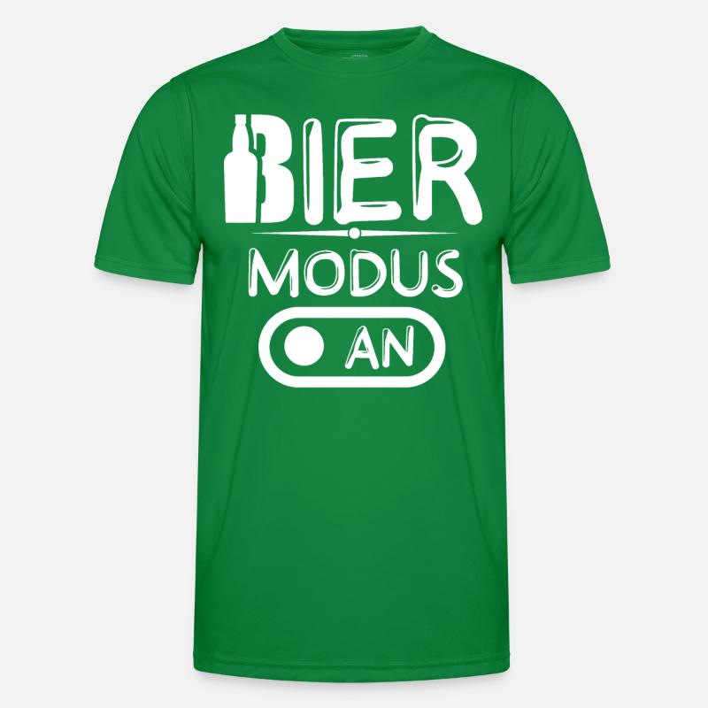 Beer Mode on Bier Modus an Männer Funktions-T-Shirt