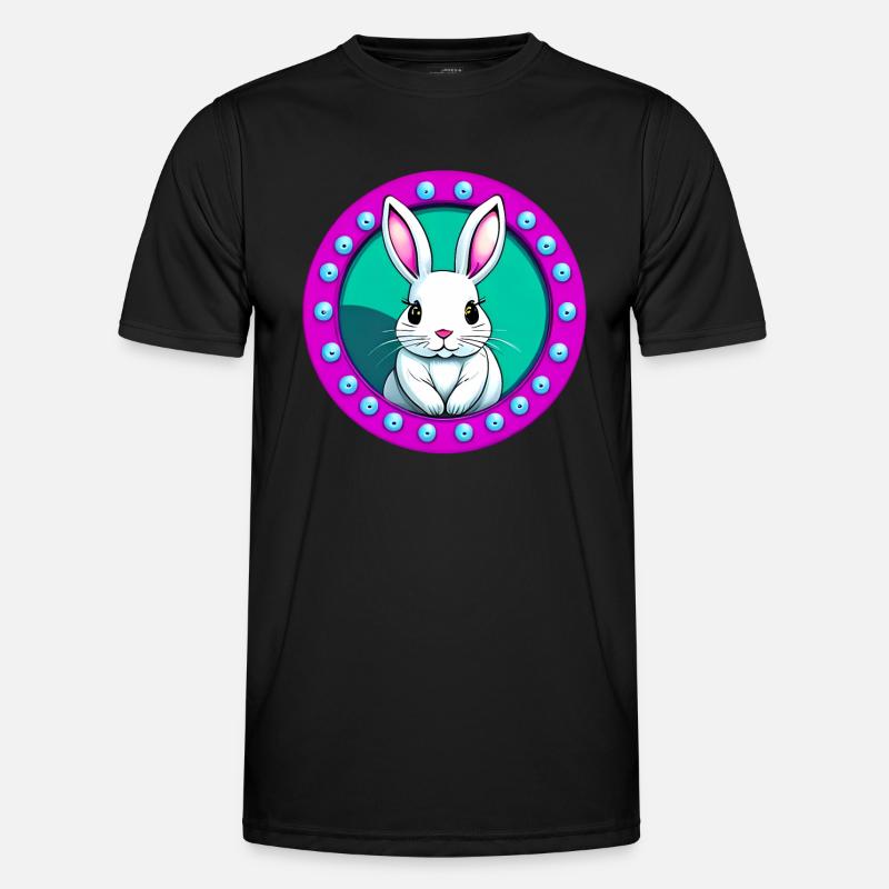 Cute Easter Bunny - Men's Functional T-Shirt - black